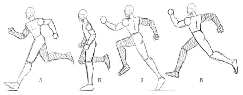 Como Animar Un Ciclo De Correr De Perfil Kevin Farias