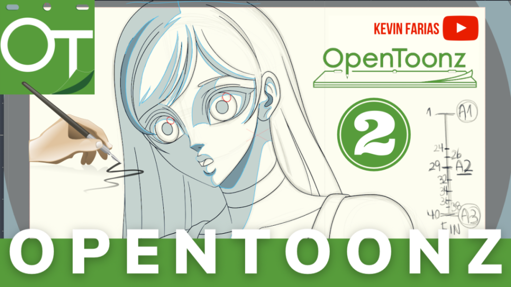 Como limpiar una Animación 2D en OpenToonz GRATIS Kevin Farias