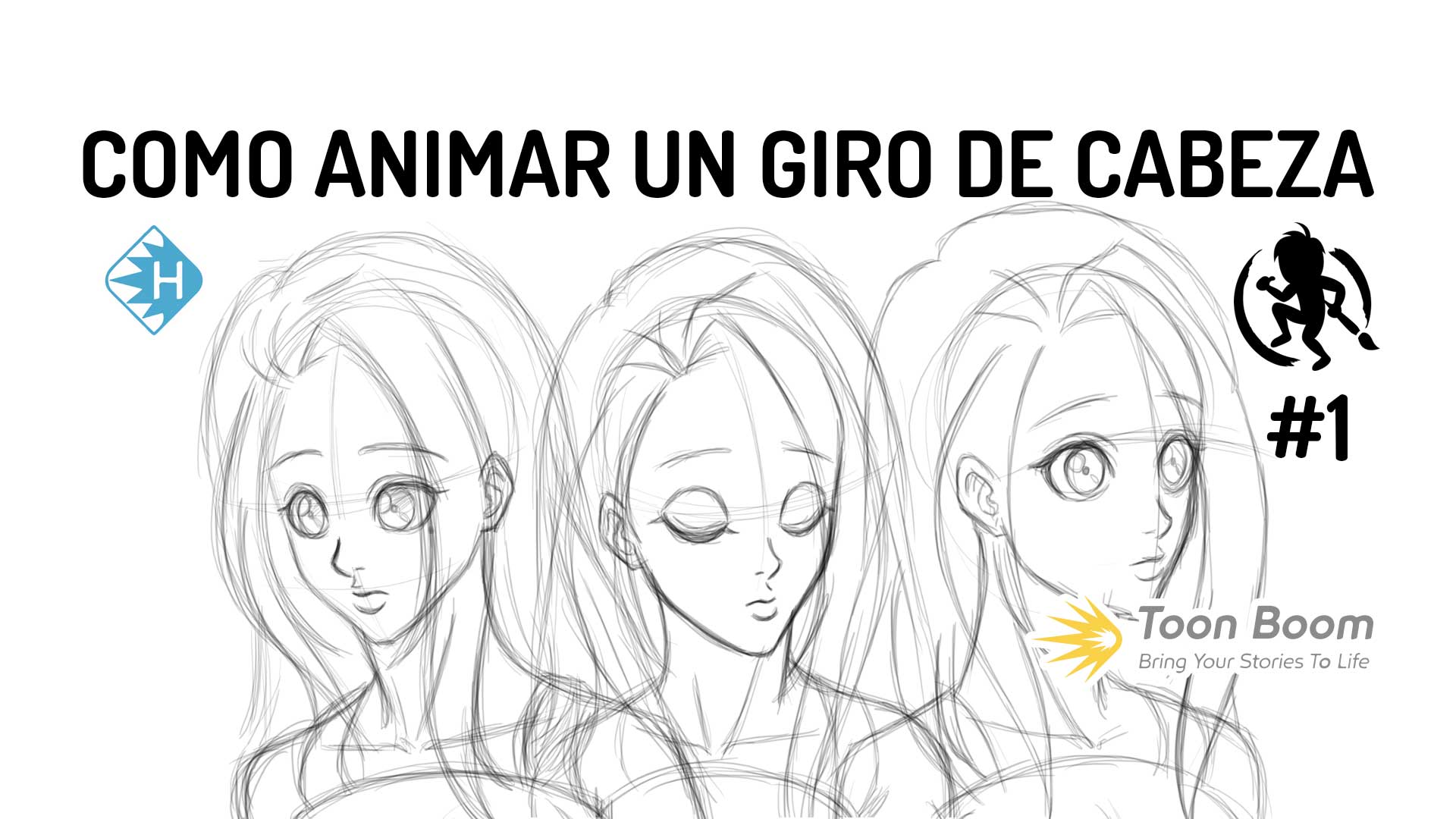 Como animar un giro de cabeza de una chica