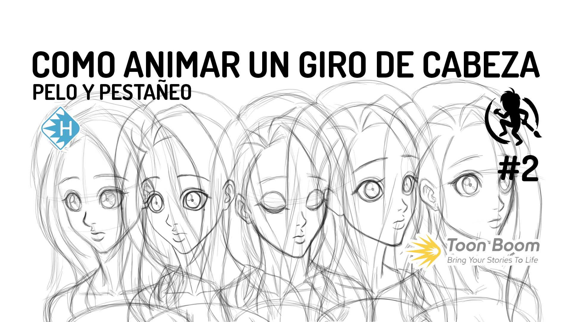 Cabello y ojos del giro de cabeza de una chica