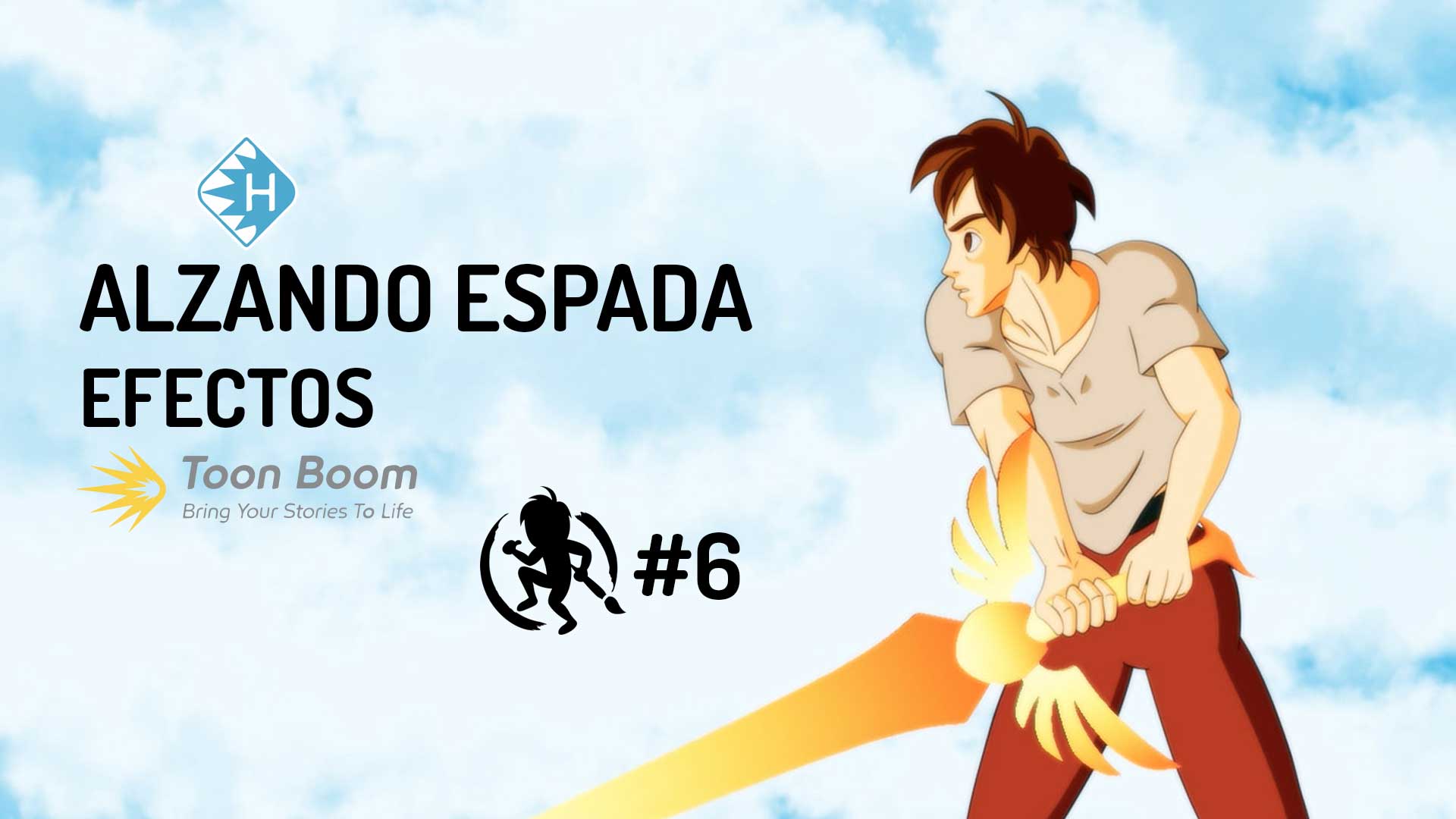 Agregar efectos a la animación alzando espada