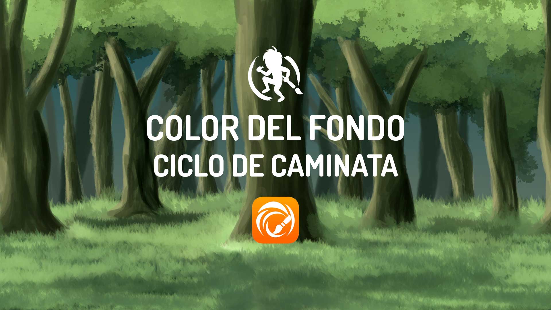 Color del fondo del ciclo de caminata
