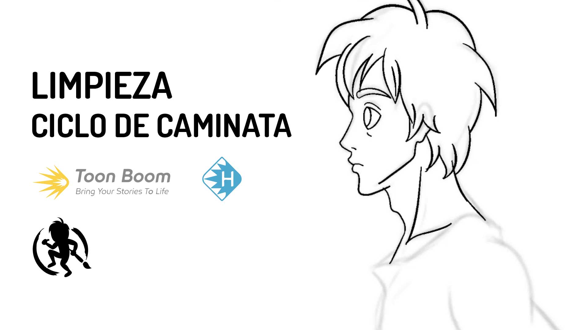 Limpieza del ciclo de caminata de perfil