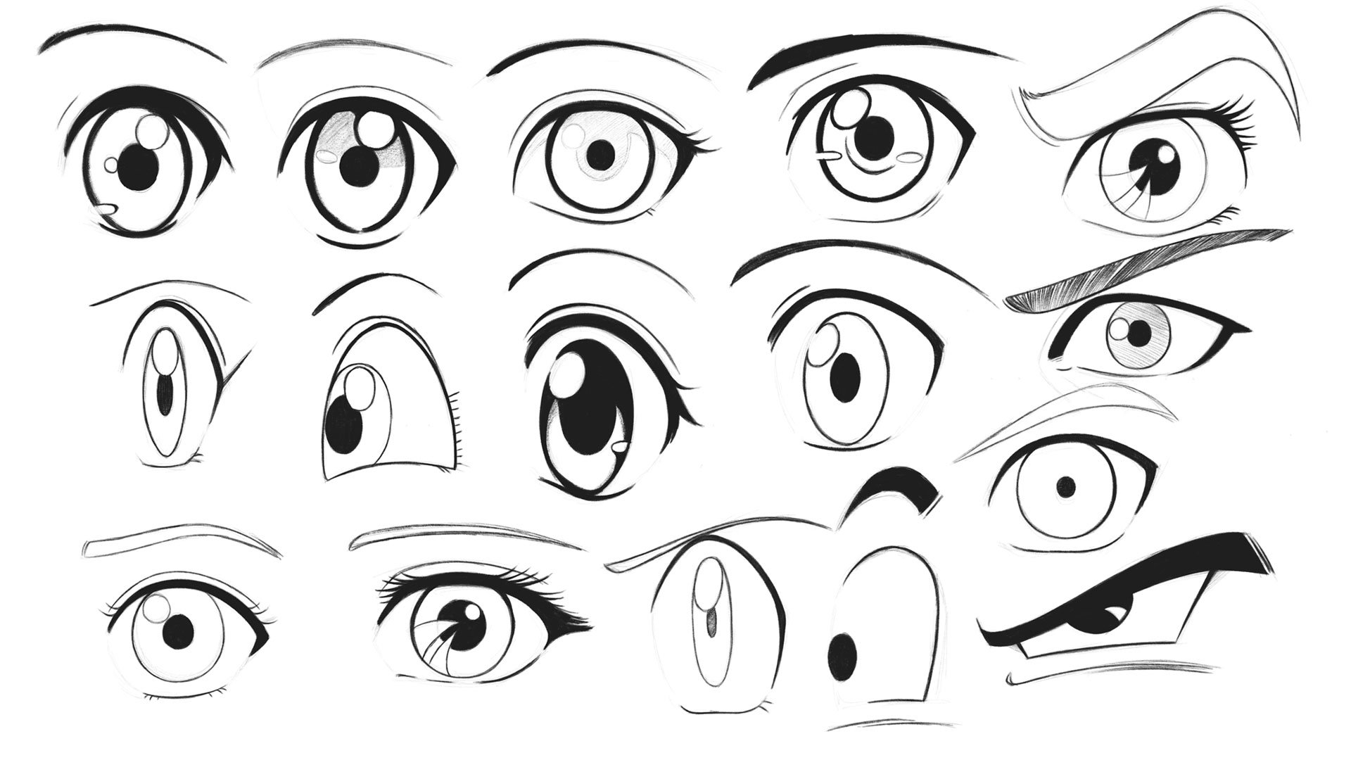 Como dibujar ojos estilo Manga (TUTORIAL) | Kevin Farias