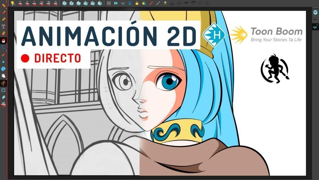 Mi tercer directo pintando en Toon Boom Harmony