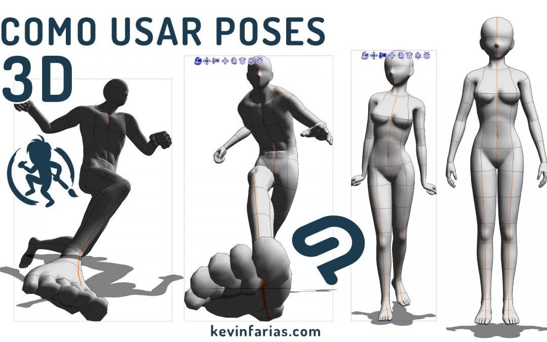 Como usar las Poses 3D en Clip Studio Paint