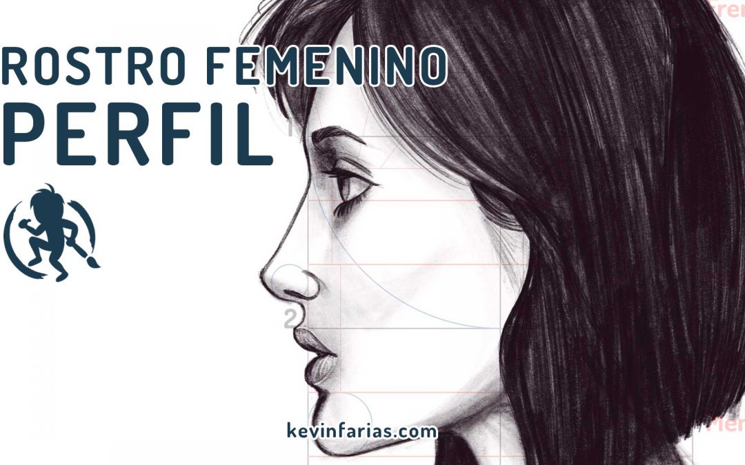 Como dibujar el rostro femenino de perfil
