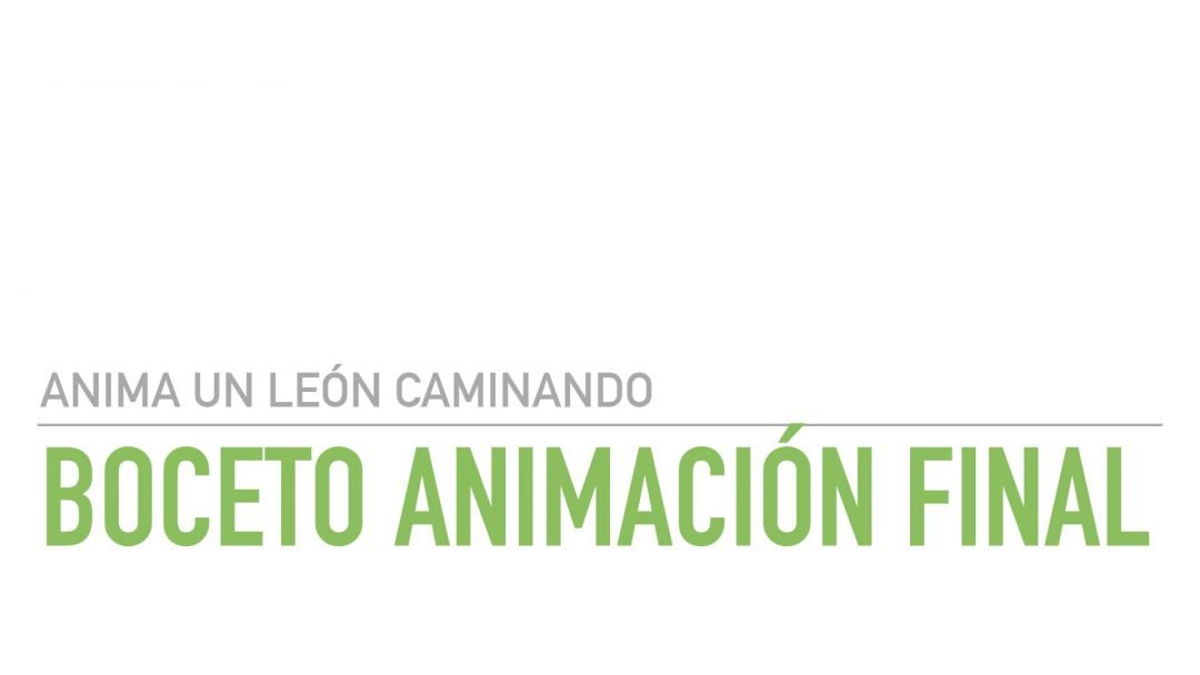 Boceto Final de la Animación del León
