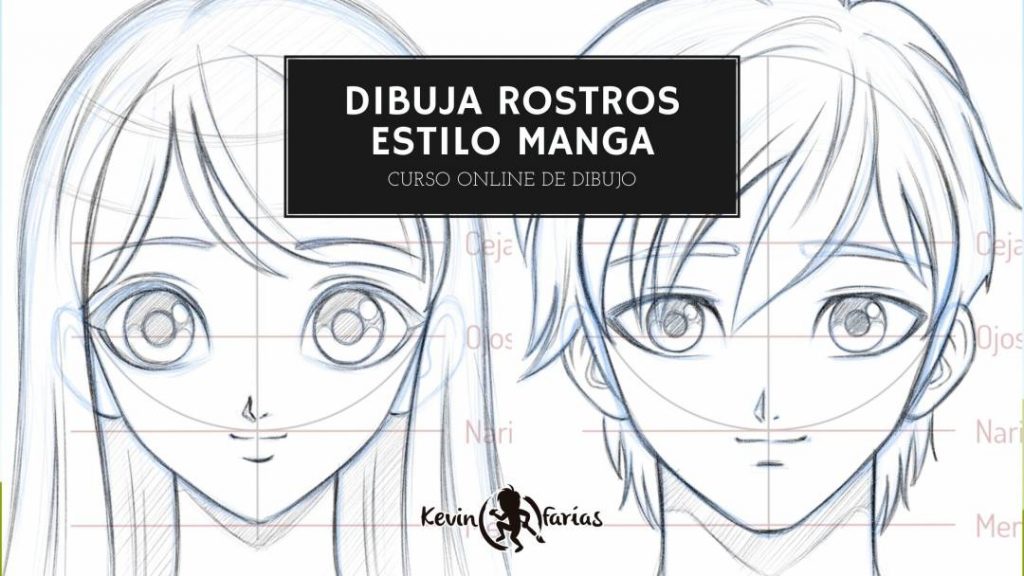 Curso Online Dibuja Rostros Estilo Manga | Kevin Farias