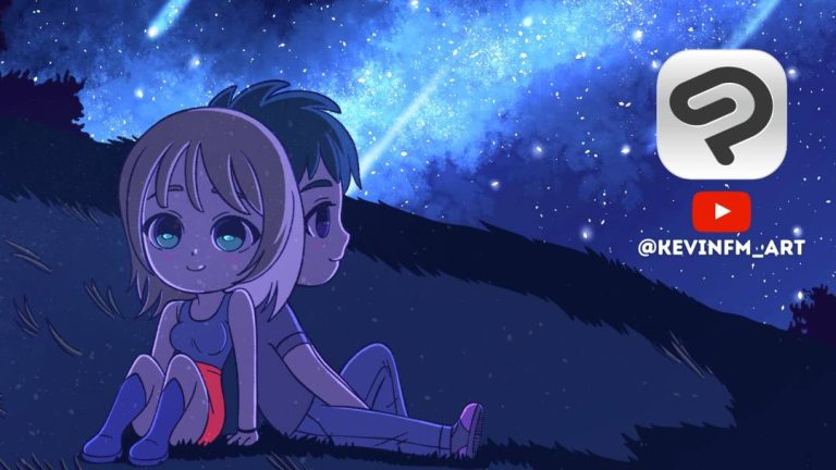 Como animar un cielo estrellado en Clip Studio PAINT